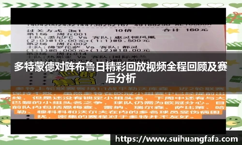 多特蒙德对阵布鲁日精彩回放视频全程回顾及赛后分析