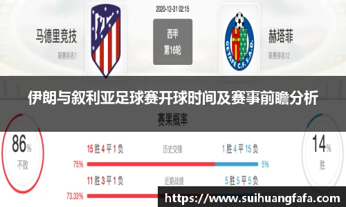 伊朗与叙利亚足球赛开球时间及赛事前瞻分析